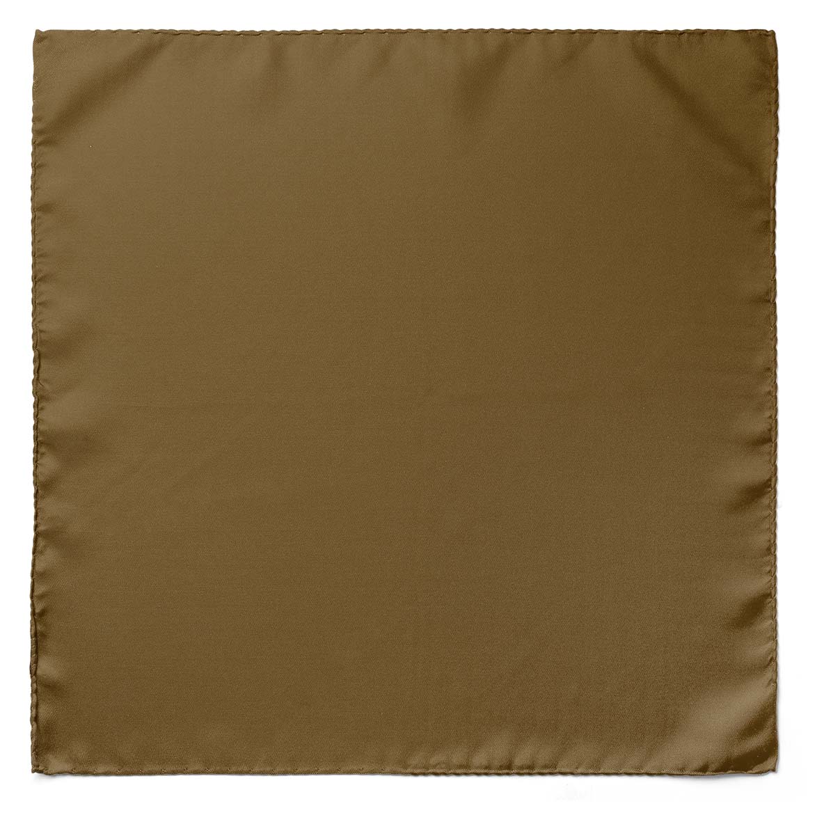 The Solid Antique Gold Silk Pocket Square — men's silk pocket square, view 4