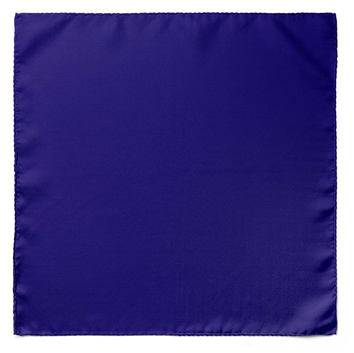 The Solid Navy Blue Silk Pocket Square — men's silk pocket square, view 5