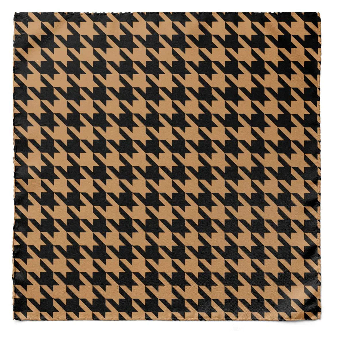 Royal Houndstooth Silk Scarf — men's silk scarf, view 4