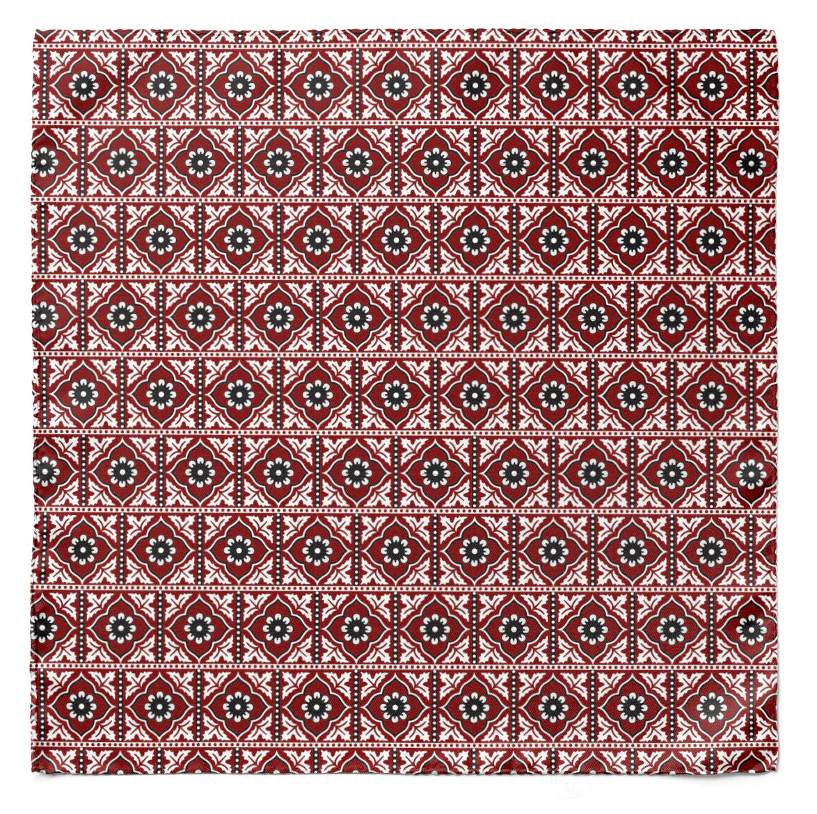Traditional Ajrak Silk Cravat — men's silk cravat, view 4