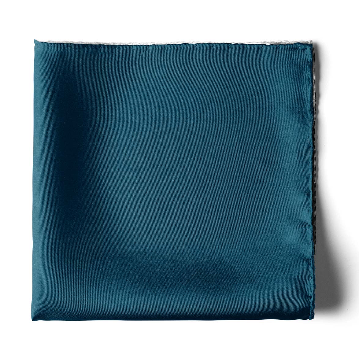 The Solid Zinc Silk Pocket Square — men's 100% silk pocket square