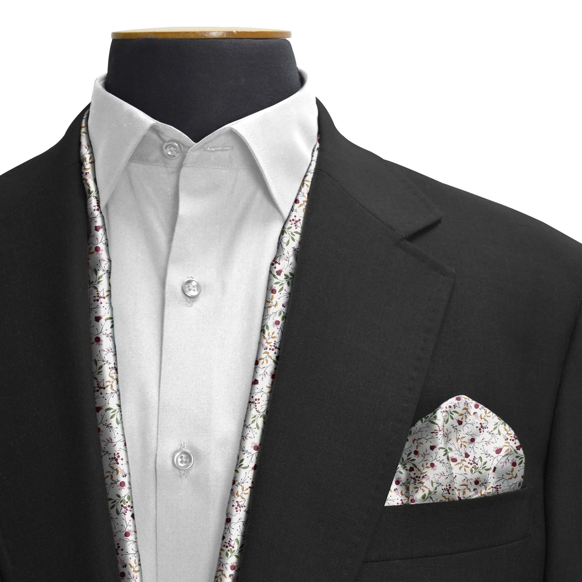 Spring Soul Silk Scarf & Pocket Square Set (Special Edition) — men's silk scarf, view 3