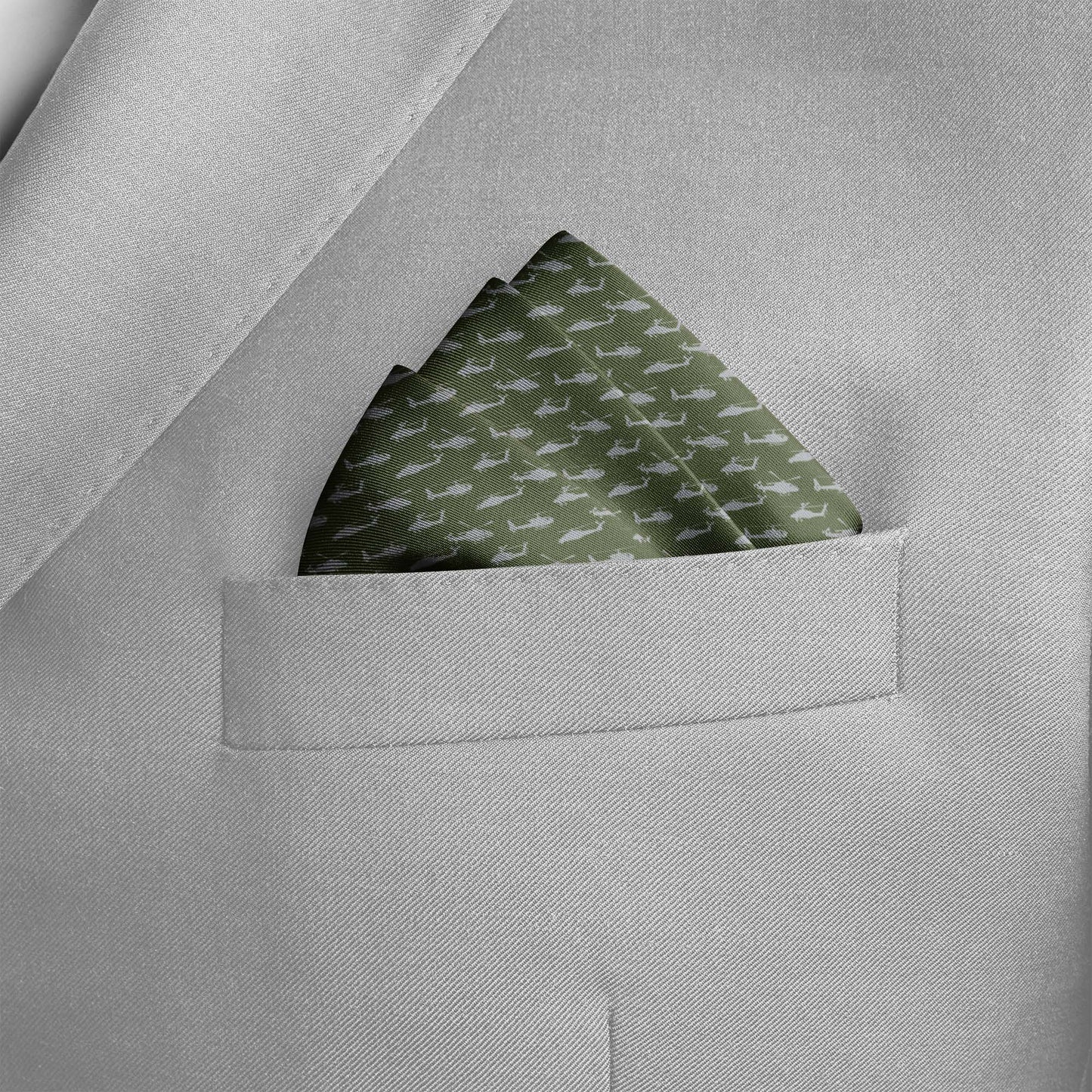 Wings Of Courage Air Force Pocket Square — men's silk pocket square, view 4