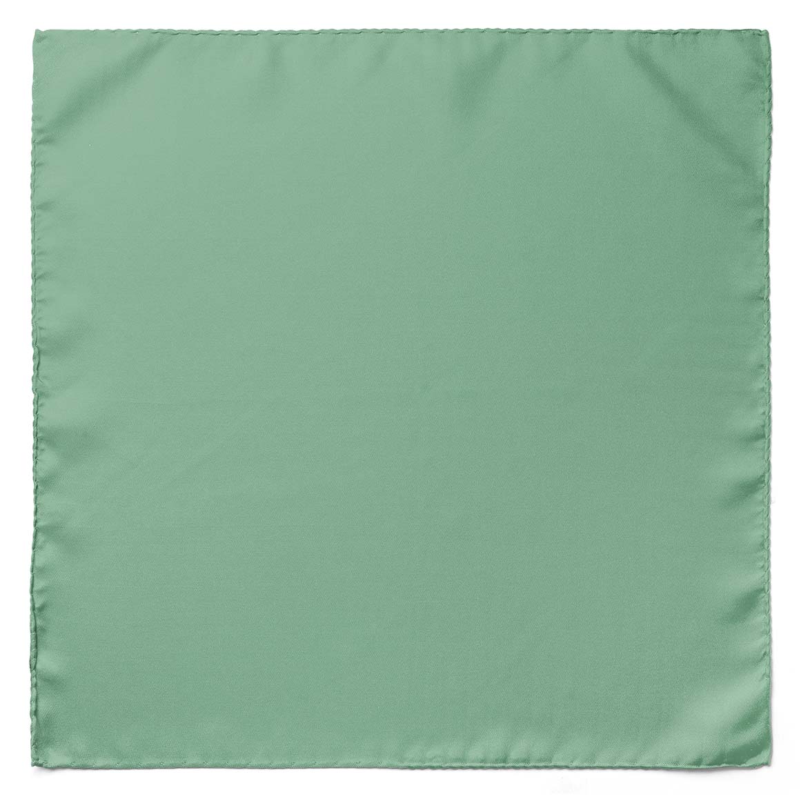The Solid Sage Green Silk Pocket Square — men's silk pocket square, view 3