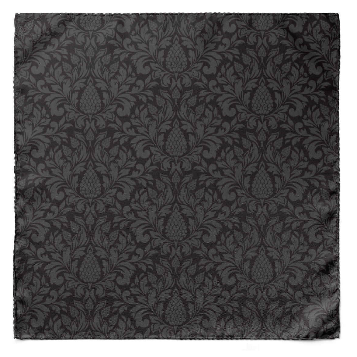 The Dark Vintage Silk Pocket Square — men's 100% silk pocket square
