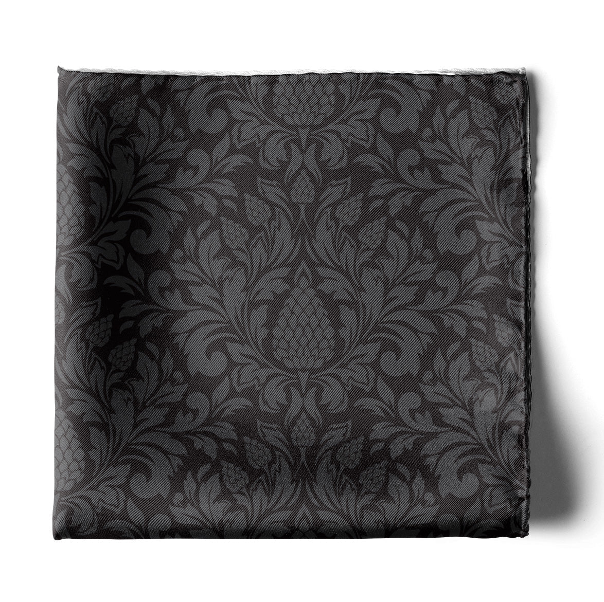 The Dark Vintage Silk Pocket Square — men's silk pocket square, view 2