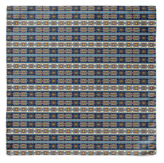 Diamond Maze Silk Pocket Square — men's 100% silk pocket square