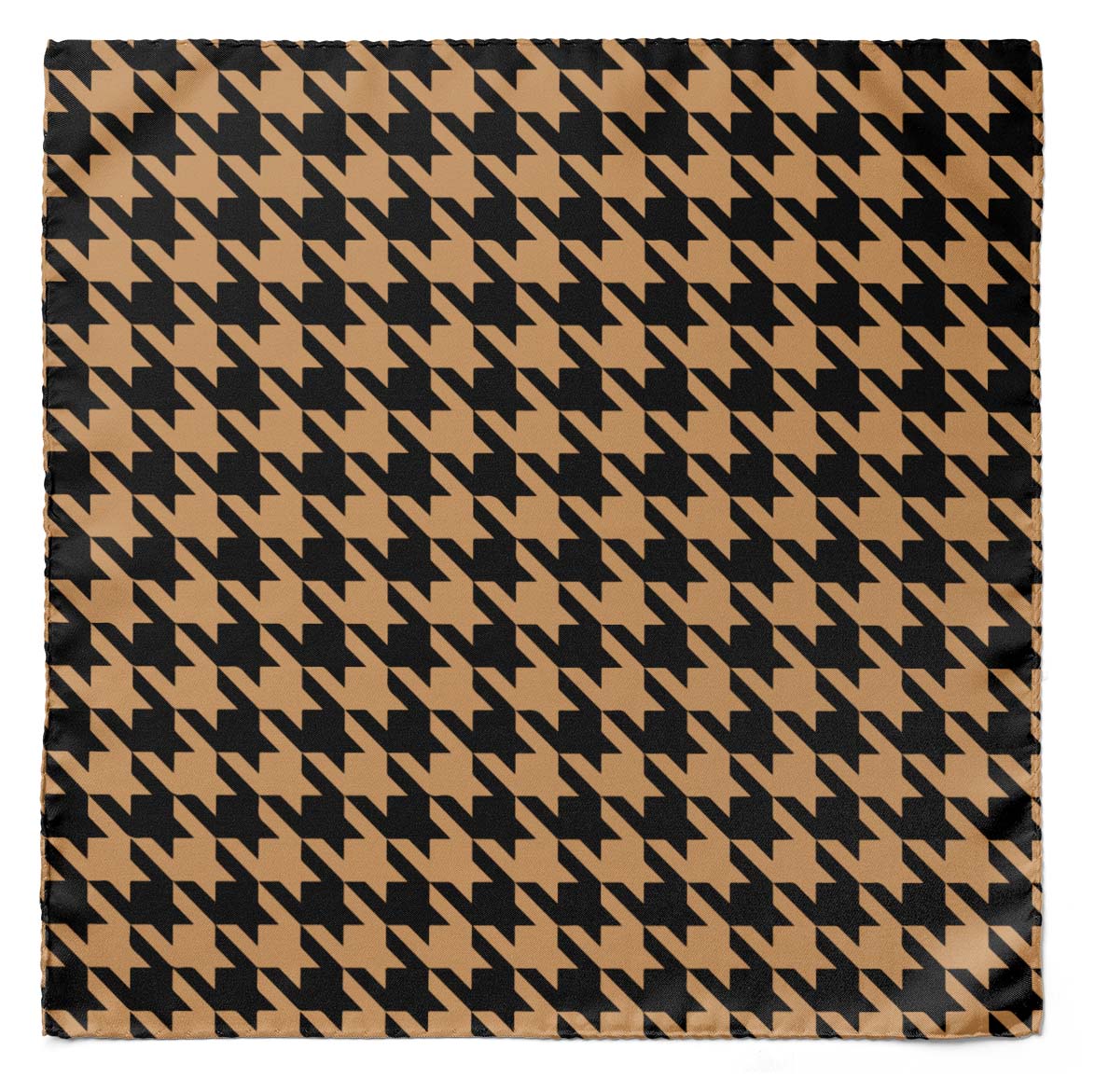 Royal Houndstooth Silk Pocket Square — men's 100% silk pocket square