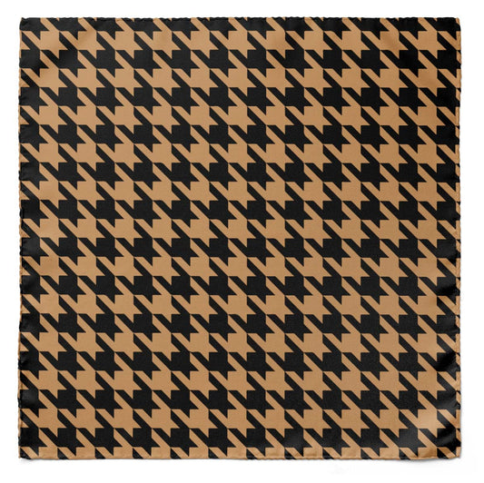 Royal Houndstooth Silk Pocket Square — men's 100% silk pocket square