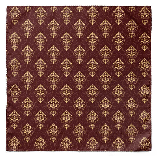 Caput Mortuum Dark Silk Pocket Square — men's 100% silk pocket square