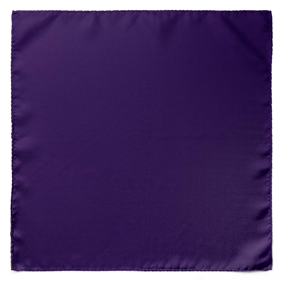 The Solid Purple Silk Pocket Square — men's silk pocket square, view 3
