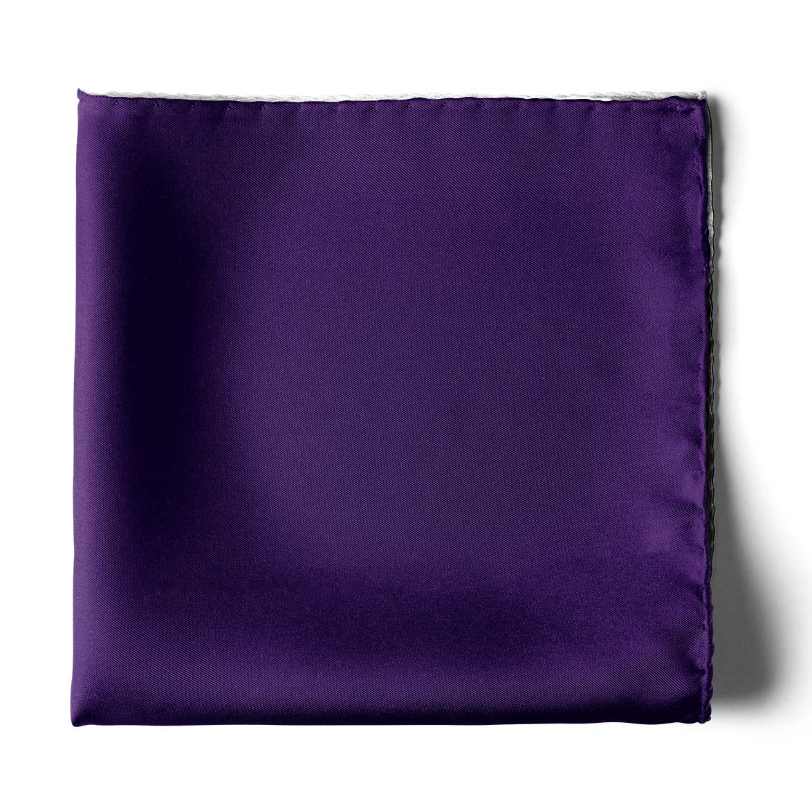 The Solid Purple Silk Pocket Square — men's 100% silk pocket square