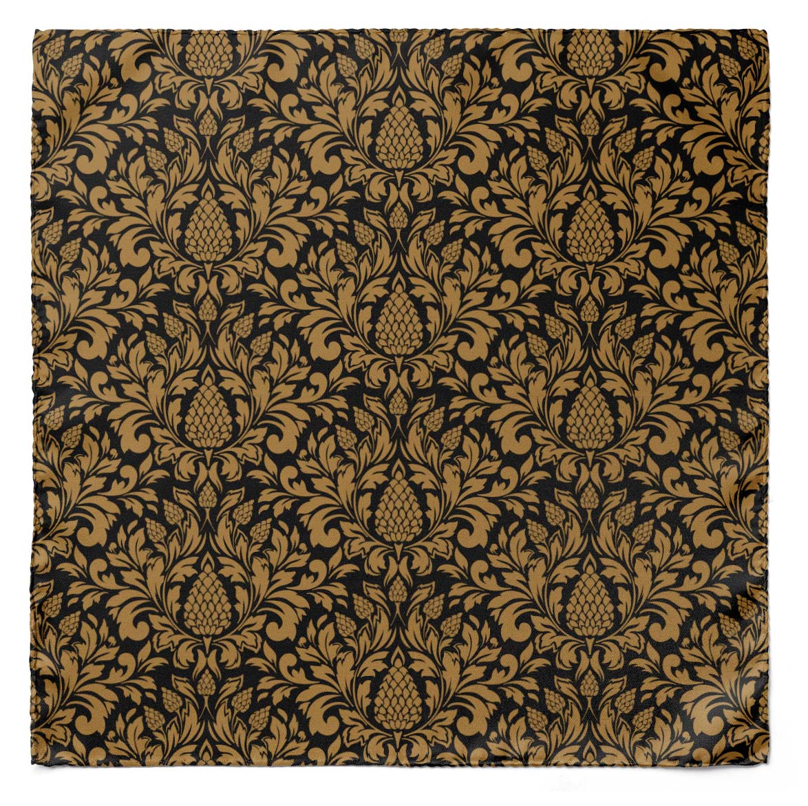 The Gold Vintage Silk Pocket Square — men's 100% silk pocket square