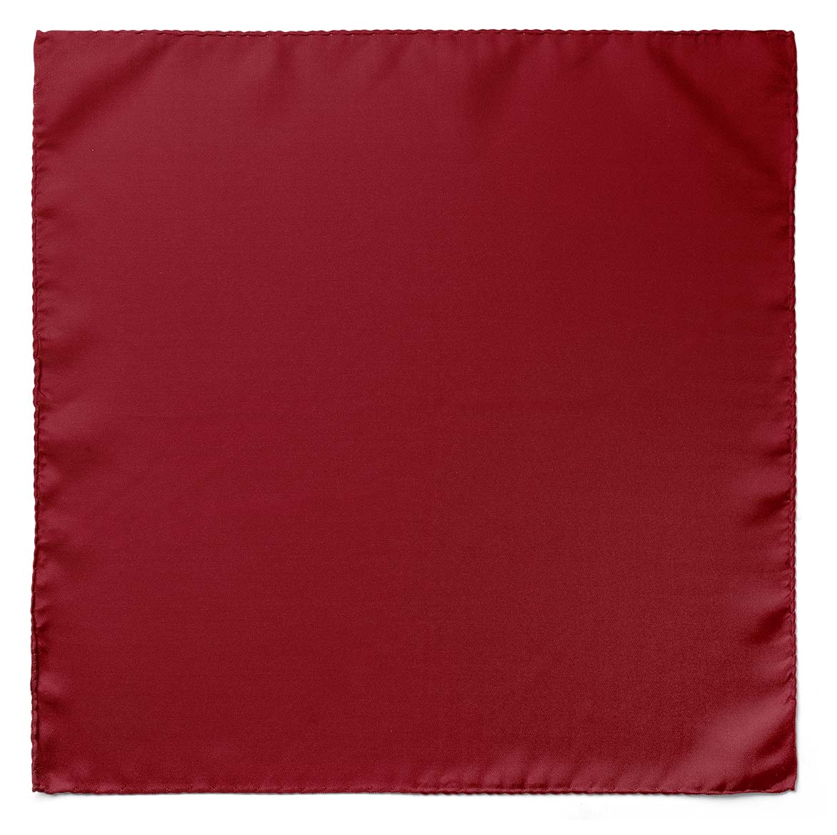 The Solid Reddish Maroon Silk Pocket Square — men's silk pocket square, view 3