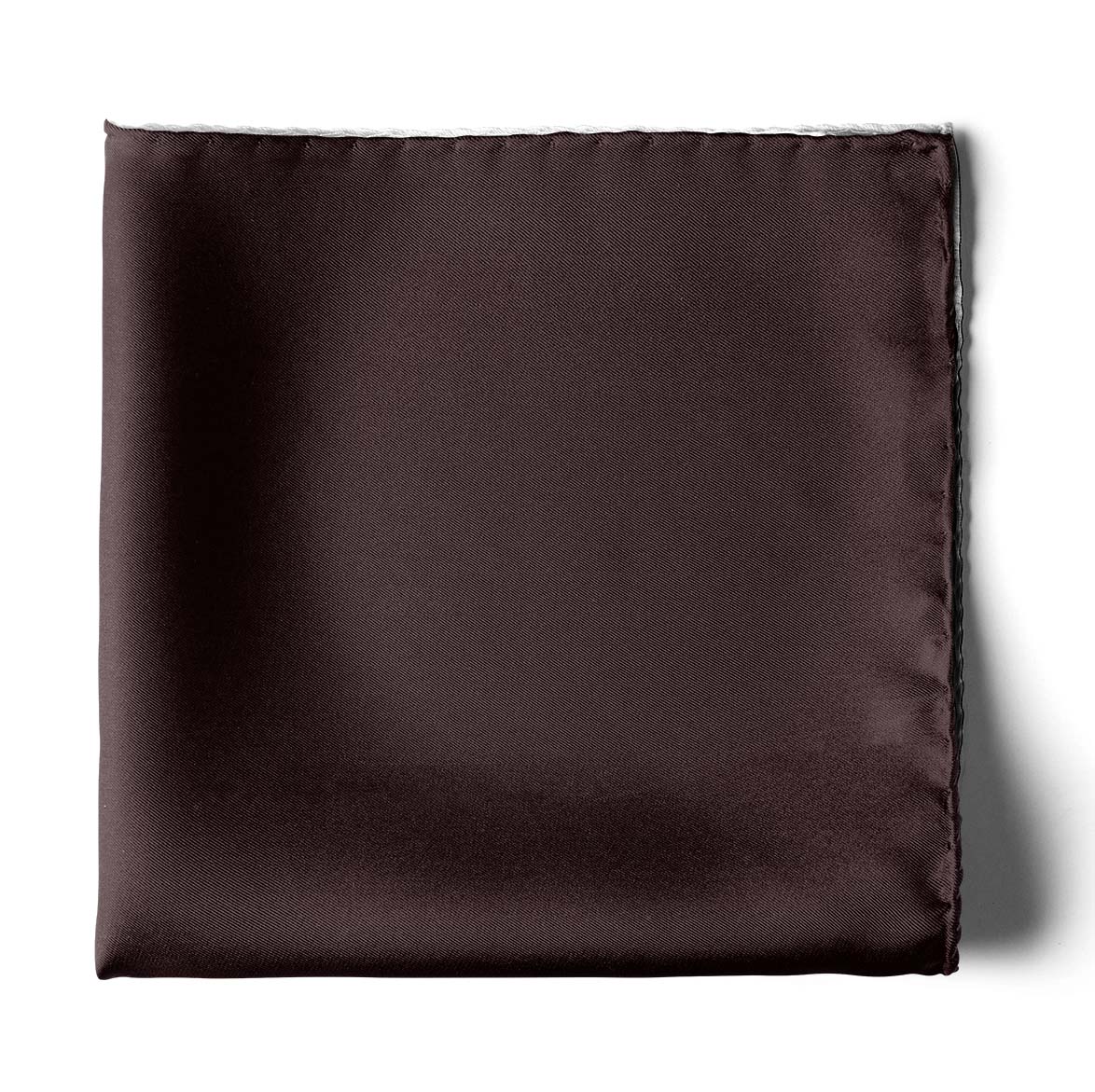 The Solid Raisin Silk Pocket Square — men's 100% silk pocket square