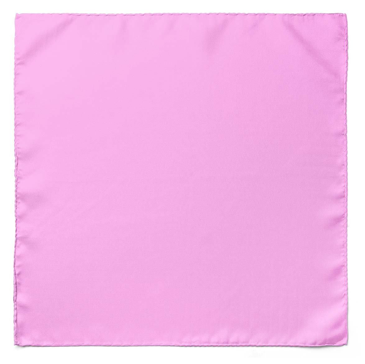 The Solid Taffy Pink Silk Pocket Square — men's silk pocket square, view 3