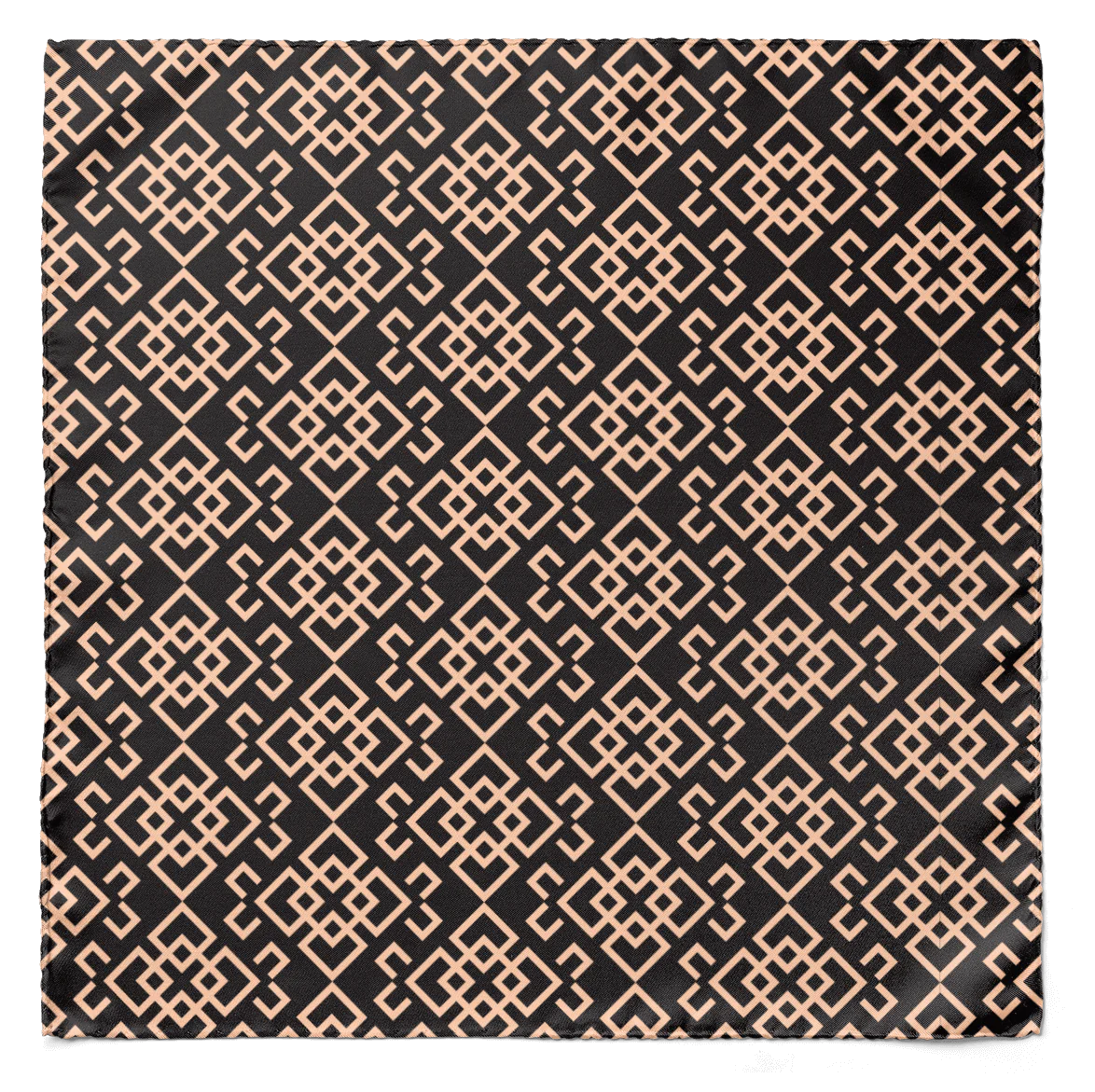 In & Out Silk Cravat — men's silk cravat, view 4