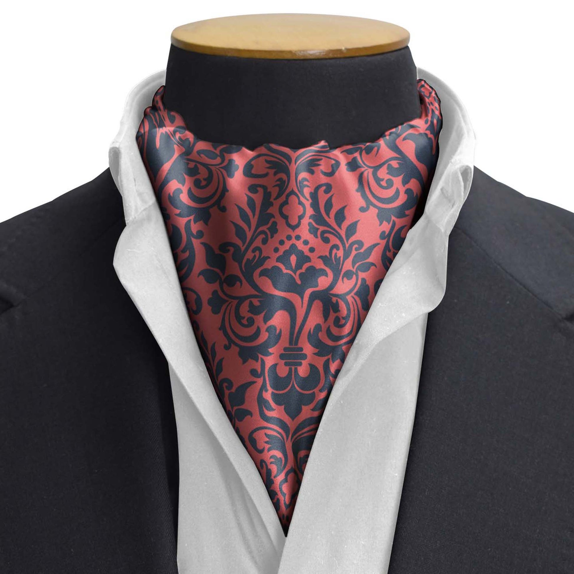 PatróN De Damasco Antiguo Silk Cravat — men's silk cravat, view 3