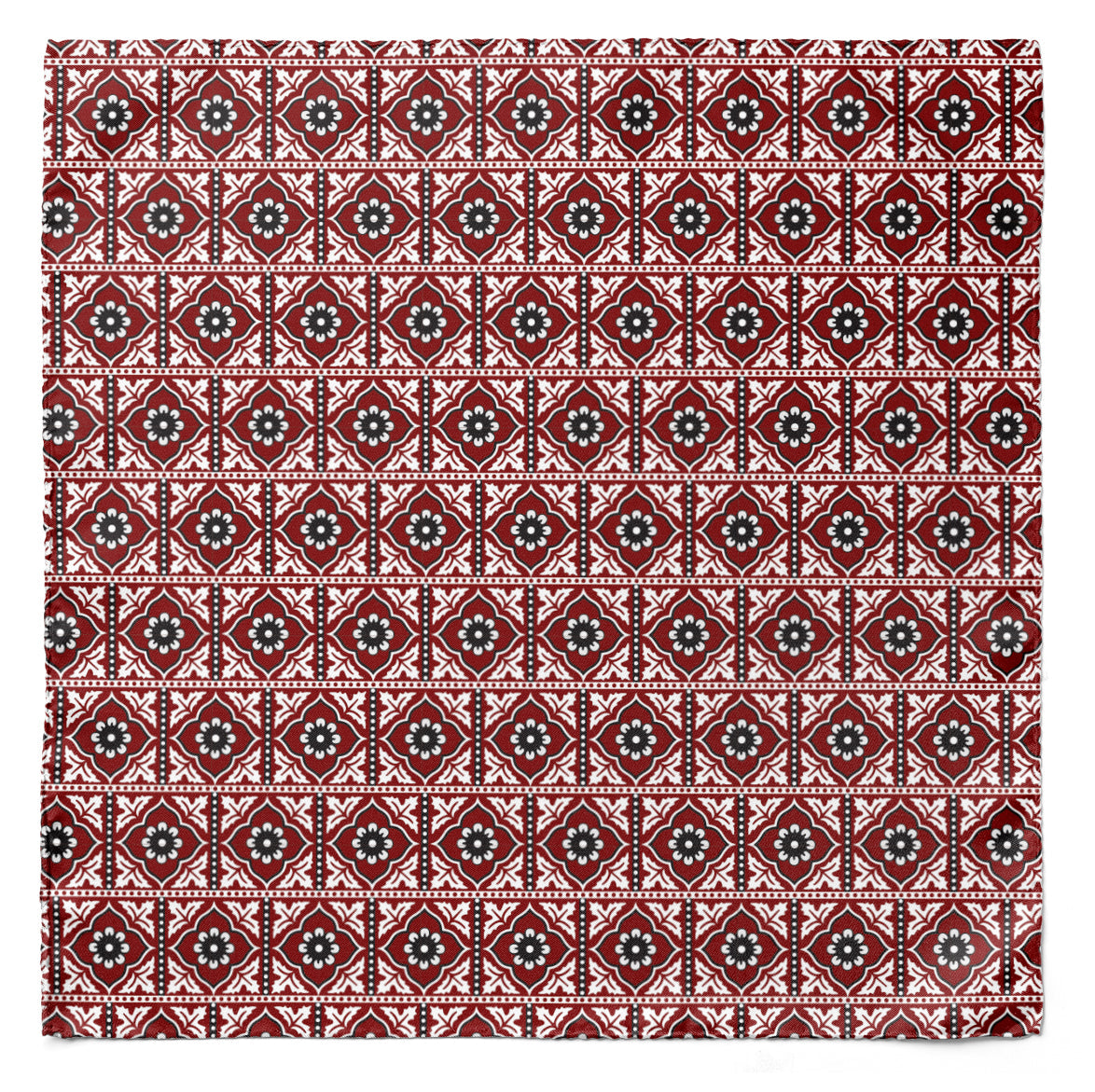 Traditional Ajrak Silk Cravat & Pocket Square Set (Luxe Collection) — men's silk cravat, view 4
