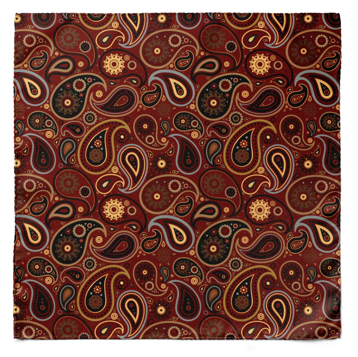 W21- Royal Botha Silk Cravat — men's silk cravat, view 4