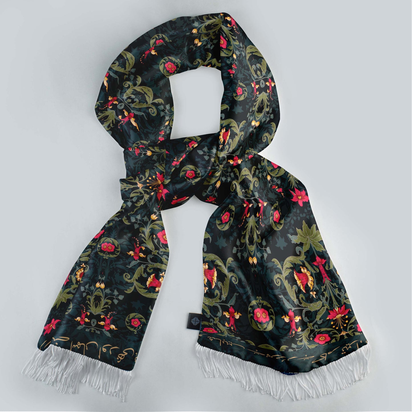 GULMOHAR SILK SCARF & POCKET SQUARE SET02