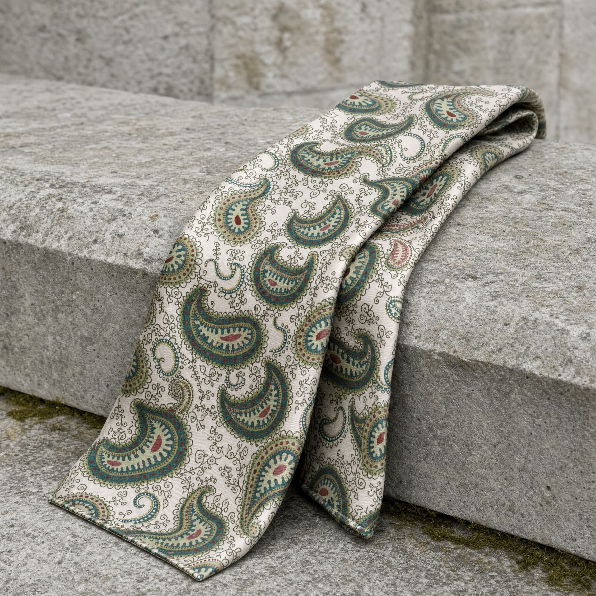 W21- Robe Of Honour Silk Cravat — 100% silk cravat, draped detail